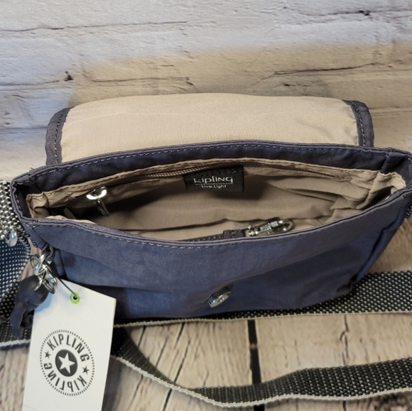 Kipling Sabian Crossbody Mini Bag, Night Grey, Handbag - Picture 7 of 8